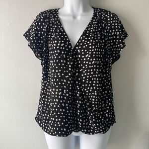 ⚡️Last days! Banana Republic Black Polka Dot Blouse SP